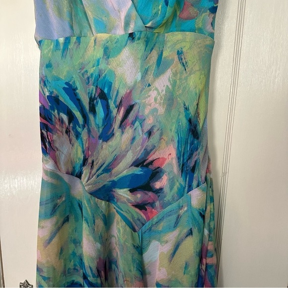 Rabbit Rabbit Rabbit Dress Asymmetrical Babydoll V-neck Drop Waist Fairy Sz 12 - Picture 5 of 14